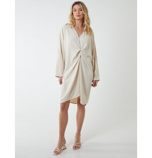 Twist Front Tunic Dress