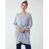 Twist Front Cotton Tunic With Side Pocket