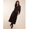 Drawstring Button Through Shirt Maxi Dress