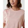 Embellished Shoulder Basic Top