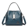 Embossed Leather Crossbody Bag