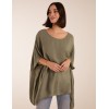 Oversized Satin Hem Top